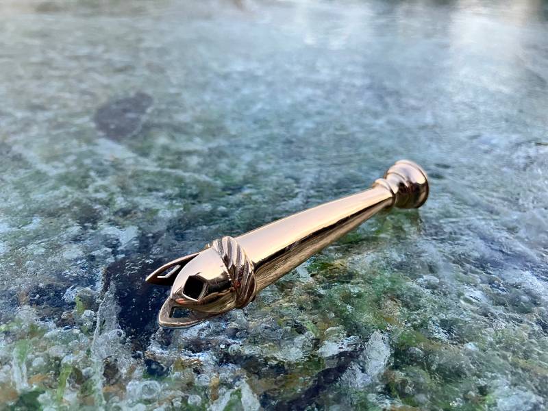 Mittelalter Bronze Dreiecks-Dolch - Ortband | 15.-16.jh. | Nr.8 Mittelalter Bronze Dreiecks-Dolch - Ortband | 15.-16.jh. | Nr.8 von TODCUTLER