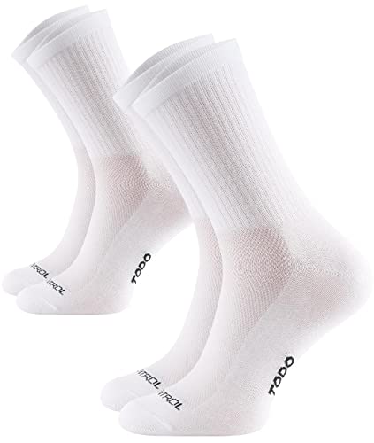 TODO 2Paar AIR CONTROL Baumwolle Sportsocken Herren und Damen, Atmungsaktiv, Thermoaktiv, Bunte (35-38, BA-BA) von TODO