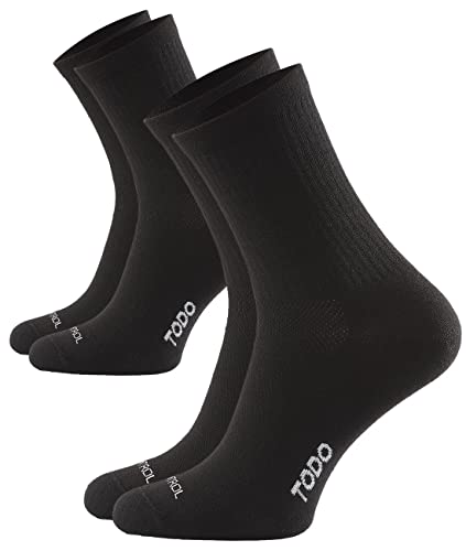 TODO 2Paar AIR CONTROL Baumwolle Sportsocken Herren und Damen, Atmungsaktiv, Thermoaktiv, Bunte (35-38, CA-CA) von TODO