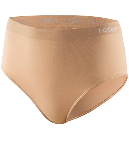 TODO 37% Merino Slip Damen - kratzt Nicht. Hohe Taille Slips Damen Merinowolle. Warme Unterhose Damen (Beige, S/M) von TODO