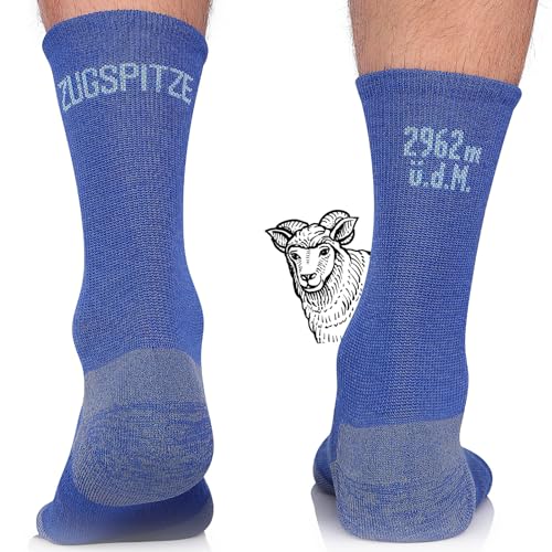 TODO BP LIGHT Dünn Merino Wandersocken Herren 43-46, Wandersocken Herren Sommer, 34% Merinowolle Wandersocken Zugspitze 47-50 von TODO
