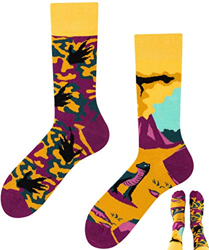 TODO Colours Komodo-Waran Dinosaurier Drachen Socken Herren und Damen (Komodo-Waran, 39-42) von TODO