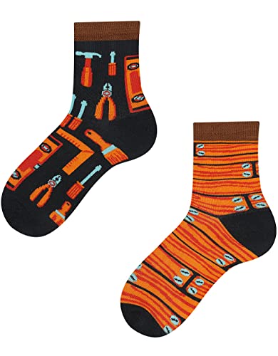 TODO Colours Lustige Socken Kinder mit motiv für Mädchen, Jungen, Kleinkind (Heimwerker Kinder, 23-26) von TODO