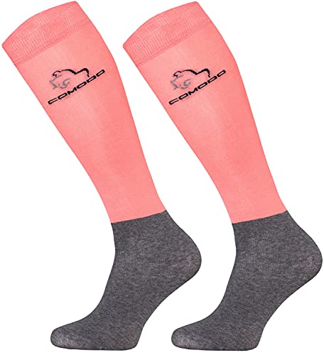 TODO Comodo Reitsocken Atmungsaktiv STPJM | Elastisch Reitstrümpfe Damen, Herren, Kinder Reiter Kniestrümpfe (STPJM - HK ROSA 20, 31-34) von TODO