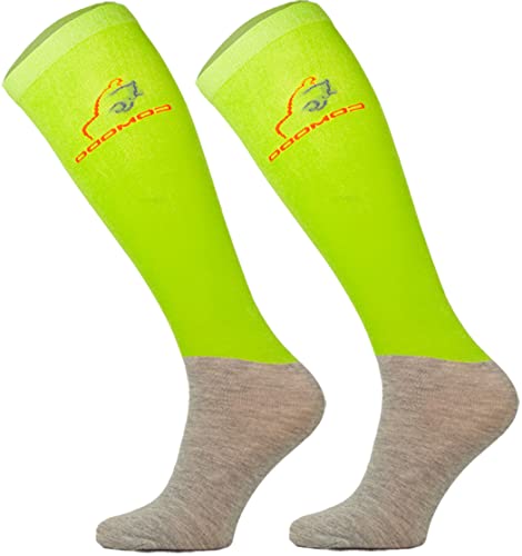 TODO Comodo Reitsocken Modern STPJM | Dünn Atmungsaktiv Reitstrümpfe Damen Herren Kinder Reiter Kniestrümpfe (STPJM - HK GRUN 11, 35-38) von TODO