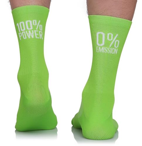 TODO Fahrradsocken Herren 100% Power. Atmungsaktive Rennrad Socken. Fahrrad Socken Herren, Radsocken Herren (100powerZ, 47-50) von TODO