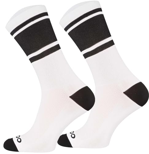 TODO Fahrradsocken Herren und Damen. Atmungsaktive Rennrad Socken Herren. Fahrrad Socken Herren, Gestreifte Radsocken (COL BA_CA, 35-38) von TODO