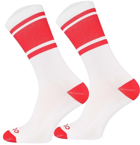 TODO Fahrradsocken Herren und Damen. Atmungsaktive Rennrad Socken Herren. Fahrrad Socken Herren, Gestreifte Radsocken (COL BA_CE, 43-46) von TODO