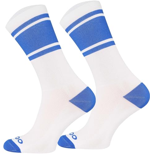 TODO Fahrradsocken Herren und Damen. Atmungsaktive Rennrad Socken Herren. Fahrrad Socken Herren, Gestreifte Radsocken (COL BA_NIEB, 43-46) von TODO