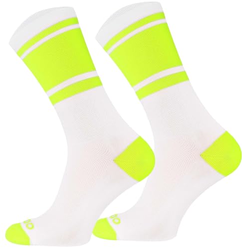 TODO Fahrradsocken Herren und Damen. Atmungsaktive Rennrad Socken Herren. Fahrrad Socken Herren, Gestreifte Radsocken (COL BA_NZE, 39-42) von TODO