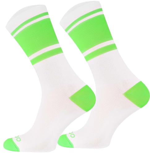 TODO Fahrradsocken Herren und Damen. Atmungsaktive Rennrad Socken Herren. Fahrrad Socken Herren, Gestreifte Radsocken (COL BA_ZE, 43-46) von TODO