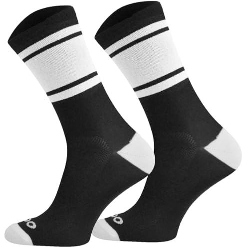 TODO Fahrradsocken Herren und Damen. Atmungsaktive Rennrad Socken Herren. Fahrrad Socken Herren, Gestreifte Radsocken (COL CA_BA, 39-42) von TODO