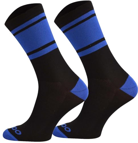 TODO Fahrradsocken Herren und Damen. Atmungsaktive Rennrad Socken Herren. Fahrrad Socken Herren, Gestreifte Radsocken (COL CA_NIEB, 43-46) von TODO