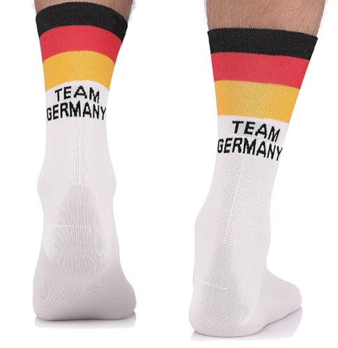 TODO Fahrradsocken Herren und Damen. Atmungsaktive Rennrad Socken. Team Germany Fahrrad-Socken, Radsocken Herren (Team Germany BA, 35-38) von TODO