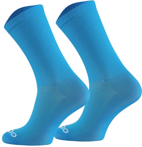 TODO Fahrradsocken Herren. Atmungsaktive Rennrad Socken Herren. Fahrrad Socken, Rennradsocken (Rennrad Socken Blau 43-46) von TODO