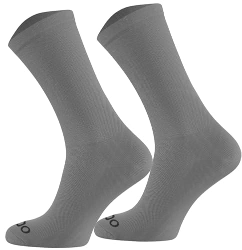 TODO Fahrradsocken Herren. Atmungsaktive Rennrad Socken Herren. Fahrrad Socken, Rennradsocken (Rennrad Socken Grau 43-46) von TODO