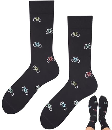 TODO Lustige Fahrradsocken Damen und Herren, Socken Fahrrad Motiv, Rennradsocken Geschenk, Radsocken 39-42 von TODO