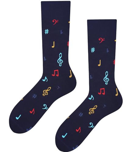 TODO Lustige Noten Socken Herren, Bunte Musiknoten Socken 43-46 TODO Lustige Noten Socken Herren, Bunte Musiknoten Socken 43-46 von TODO