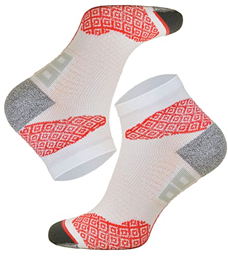 TODO RUNNING RAID - Quarter Laufsocken, Technisch, Anti-Blasen Polsterung, für Damen & Herren mit DryTex. Bunte Funktionssocken | Marathon | Trail | Joggen | Laufen | Running (35-38, Weiß) von TODO