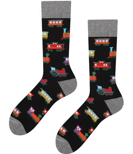 TODO Zug Socken Herren, Lustig Socken Zug Geschenk, Zugsocken Motiv 39-42 von TODO