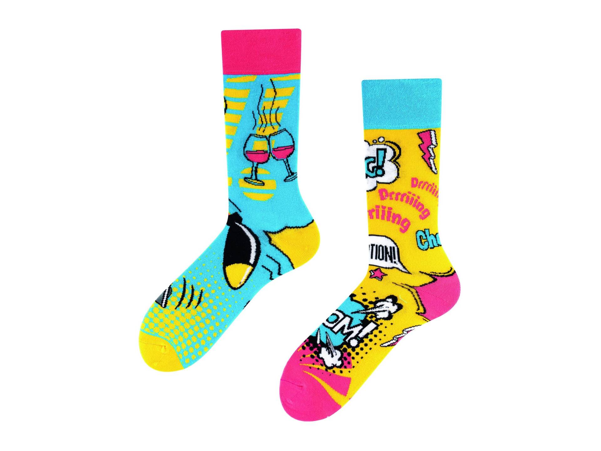 Boom Socken | Coole Bunte Cool Socks Colourful Funny Crazy Witzige Todosocks von TODOSOCKS
