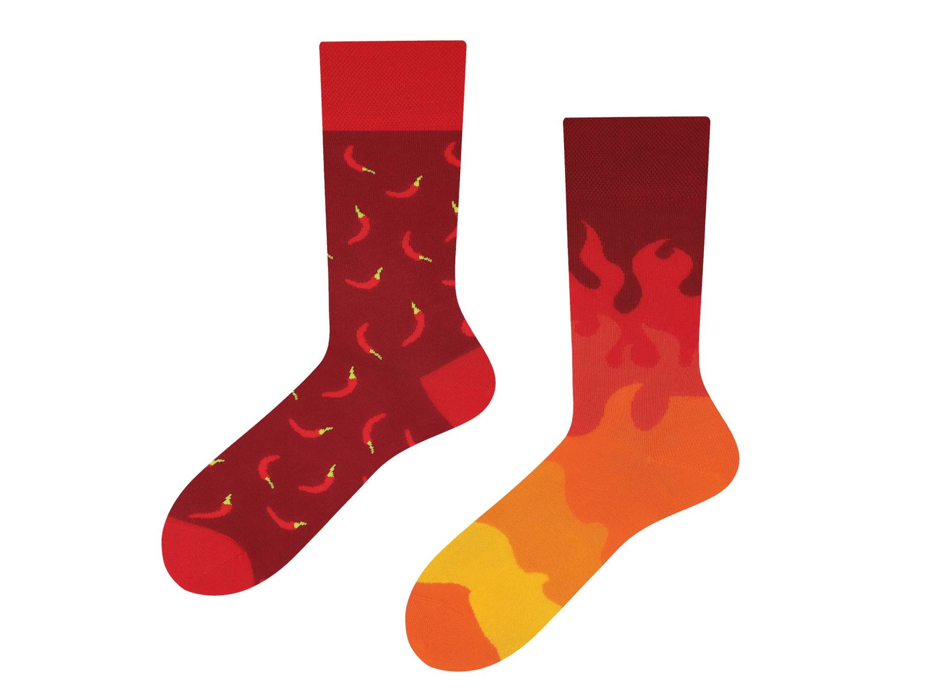 Coole Chili Socken | Mix & Match Mit Roter Bunte Für Männer Bunte Frauen| Design Todosocks von TODOSOCKS