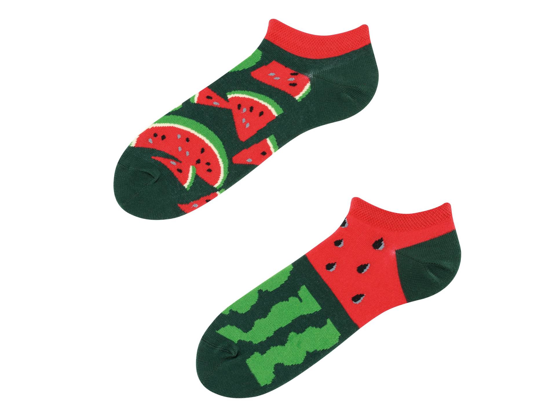 Juicy Watermelon Sneaker Socken | Colorful Low Socks Witzige Funny Verrückte Crazy Geschenk| Todosocks von TODOSOCKS