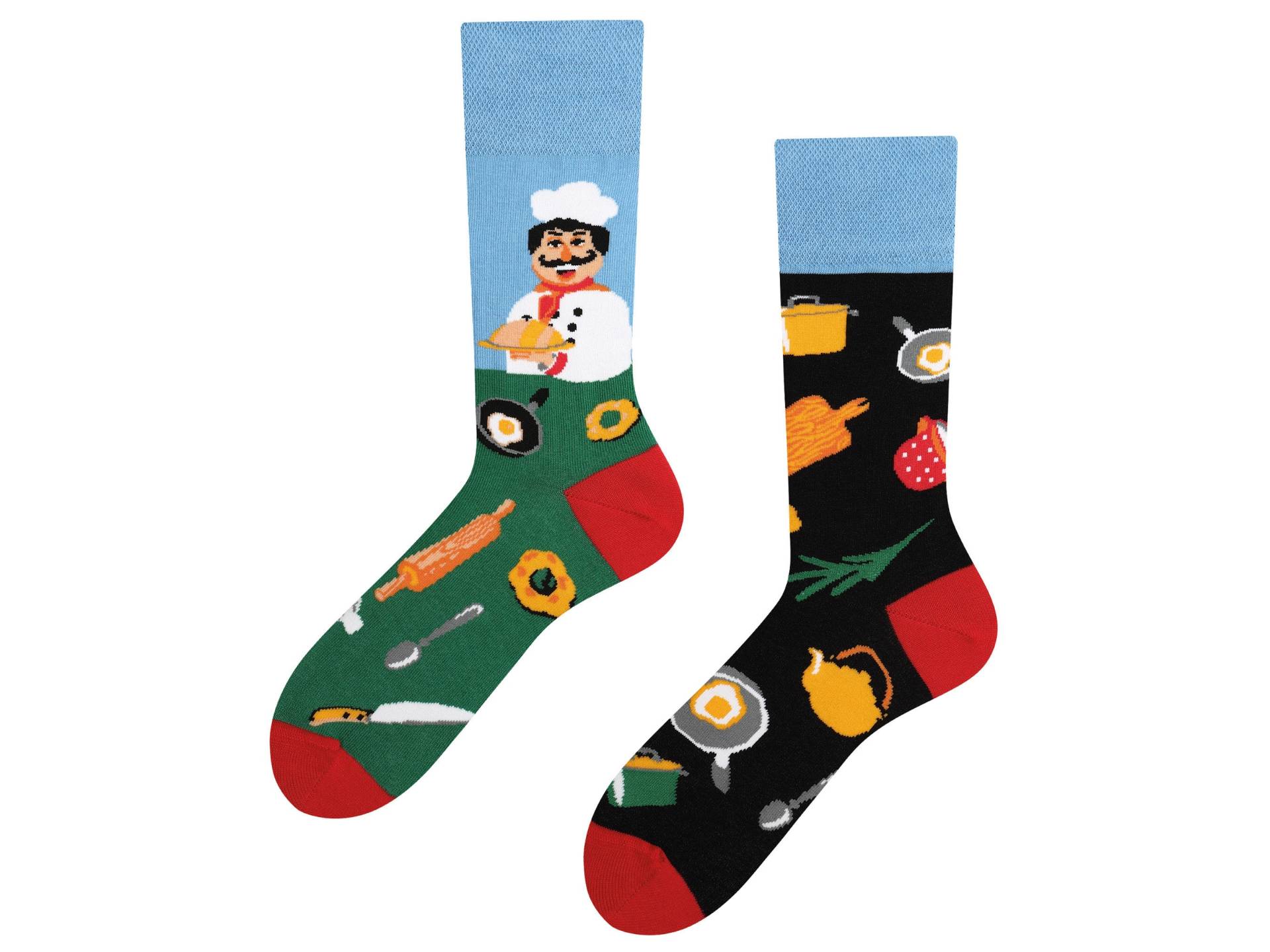 Küchenchef Socken | Kitchenboss Socks Wizige Funny Bunte Colourful Geschenk Für Mann Todosocks von TODOSOCKS