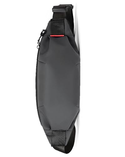 TODREMOU Bauchtasche Herren Damen Klein Reisen-Sport Reise Joggen wasserdichte Schöne Diebstahlsicher PU Leder (klein, Grau) von TODREMOU