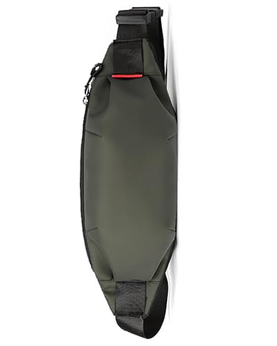 TODREMOU Bauchtasche Herren Damen Klein Reisen-Sport Reise Joggen wasserdichte Schöne Diebstahlsicher PU Leder (klein, Grün) von TODREMOU