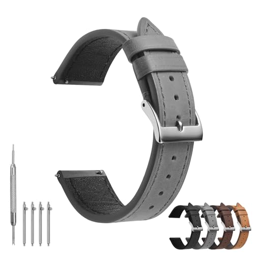 TODYSTRAP Uhrenarmband 20mm Leder, Schwarz Uhrenarmbänder für Herren, Ersatz Weiche Uhrenarmbänder, Smartwatch Armband mit Schließe Edelstahl, 18mm 20mm 22mm 24mm TODYSTRAP Uhrenarmband 20mm Leder, Schwarz Uhrenarmbänder für Herren, Ersatz Weiche Uhrenarmbänder, Smartwatch Armband mit Schließe Edelstahl, 18mm 20mm 22mm 24mm von TODYSTRAP