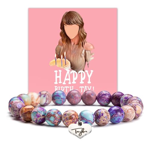 TOEECY Armband für Damen: Herzförmige Steinperlen, Rosa oder Hellgrün, Musikfans Armband mit Geburtstagskarte TOEECY Armband für Damen: Herzförmige Steinperlen, Rosa oder Hellgrün, Musikfans Armband mit Geburtstagskarte von TOEECY