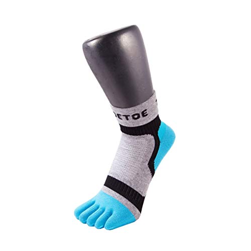 TOETOE® - Sport - Licht Läufer Zehensocken (Blau, 44-47) von TOETOE