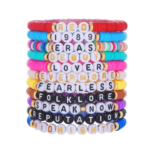 TOFBS Freundschaftsarmbänder TS Armband Set Bunte Armbänder Set Friendship Bracelet Kit Schmuck Armreif Armband für Fans Mädchen Freundin Geschenke von TOFBS