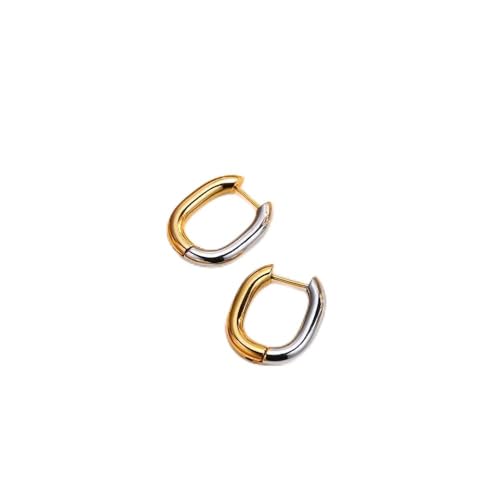 TOFBS Ohrringe Damen Creolen Ohrringe Gold Silber Geometrische Hoop Hängend Earrings Statement Hypoallergene Modeschmuck Geschenke für Frauen Mädchen Mutter Ehefrau Tochter Freundin (Gold) von TOFBS