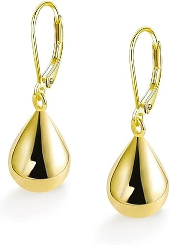 Tofbs Elegante Tropfenform Ohrringe Aus Vergoldetem Edelstahl Für Damen Hochwertige Ohrhänger In Klassischem Design Zeitlose Schmuckstücke Für Jeden Anlass von TOFBS