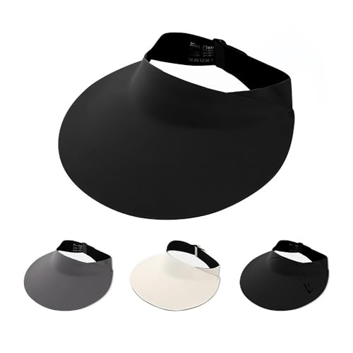 TOFBS Sonnenhut Damen Herren Schirmkappe Visor Cap Breite Krempe Uvschutz Verstellbar Fischerhut Sommer Strand Sonnenschutz Golfhut Tennis Outdoor Sport Aktivitäten Sonnenschirm Hut von TOFBS