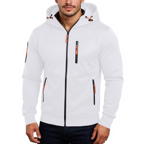 Schwarzer Hoodie Sweatjacke Herren mit Kapuze Oversized Reissverschluss Arbeitspulli Sweatpullover Coole Dünner Wollpulli Generisch Hoodie Herren Aufdruck Pullover Mann Weiß L Schwarzer Hoodie Sweatjacke Herren mit Kapuze Oversized Reissverschluss Arbeitspulli Sweatpullover Coole Dünner Wollpulli Generisch Hoodie Herren Aufdruck Pullover Mann Weiß L von TOFOTL
