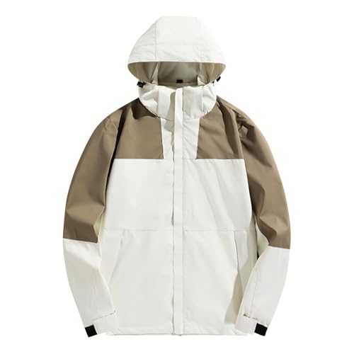 TOFOTL Regenmantel Reiten Einweg Softshelljacken Mountainbike Regenjacke Fußball Kinder Kurtka Jesienna Meska Festival Dünn Wander Military Jacke Herren Tarnanzug Fahrrad Regenbekleidung Khaki XL von TOFOTL