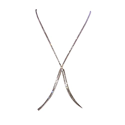 TOFSA Kristall Körperkette Bikini Nachtclub Strass Bling Brustkette Sommer Strand Körperschmuck für Frauen und Mädchen von TOFSA