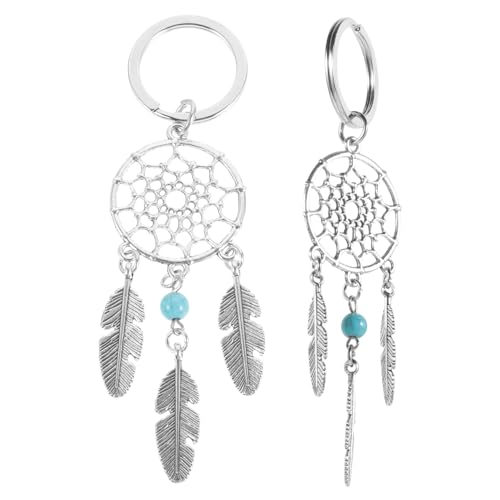 TOGEVAL 1tasche Dreamcatcher Schlüsselanhänger Teiliges Metall-schlüsselanhänger Blumenstil Perlenstil Deko Für Taschen Und Schlüssel Anlässe von TOGEVAL