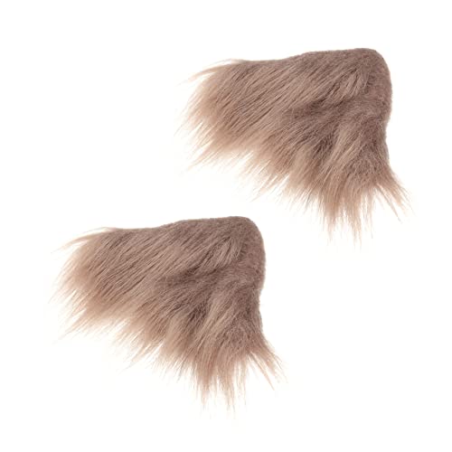 TOGEVAL Plüsch-tierohren-haarnadel Cosplay-haarspange Für Halloween Stilvoller Party-kopfschmuck Bequem Und Flauschig von TOGEVAL