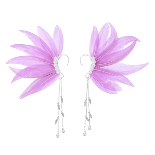 TOGEVAL 1 Paar Feen-Ohrmanschetten, Elfen-Ohrmanschetten mit Quaste, nicht durchbohrter Schmuck für Partys und Festivals, Damen, Renaissance-Accessoires, TOGEVAL 1 Paar Feen-Ohrmanschetten, Elfen-Ohrmanschetten mit Quaste, nicht durchbohrter Schmuck für Partys und Festivals, Damen, Renaissance-Accessoires, von TOGEVAL