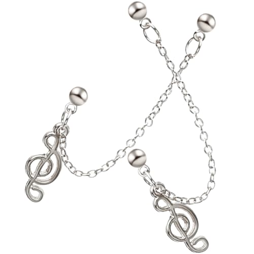 TOGEVAL 1 Paar Kette Ohrringe Musiknote Vintage Ohrringe für Frauen Leichte und Stilvolle mit Kettenverzierung für und Hautfreundlich und für Täglichen Gebrauch TOGEVAL 1 Paar Kette Ohrringe Musiknote Vintage Ohrringe für Frauen Leichte und Stilvolle mit Kettenverzierung für und Hautfreundlich und für Täglichen Gebrauch von TOGEVAL