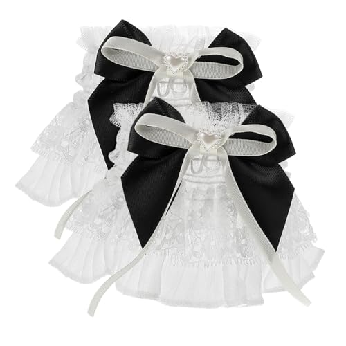 TOGEVAL Halloween Tea Party Accessoire Spitzenhandschuhe Handfesseln Blumenspitze Elegantes Armband Im Prinzessinnenstil von TOGEVAL