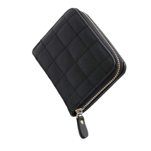 TOGEVAL 1stück Mini Geldbörse Mit Pu Münzbeutel Für Karten Und Kleingeld Schwarz Für Studenten Und Berufstätige Praktische Aufbewahrungstasche von TOGEVAL