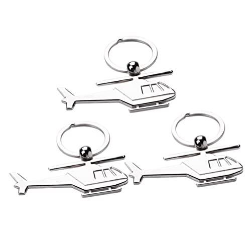 TOGEVAL Hubschrauber-schlüsselanhänger 3er-Set Stilvoller Schlüssel Aus Zinklegierung Dekorativer Schlüsselhalter Für Gastgeschenke von TOGEVAL