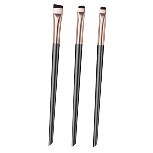 TOGEVAL 1 Satz Abgewinkelten Eyeliner Pinseln Präzise Augenbrauen und Lidschatten Tools für Makelloses Make Up für Anfänger und Profis von TOGEVAL