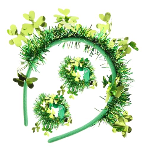TOGEVAL Elegante Grüne Kleeblatt-stirnbänder Patricks Day-accessoires Für Festivalpartys von TOGEVAL