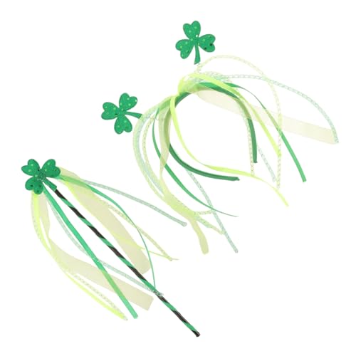 TOGEVAL 1satz Kleeblatt Kostüm Zubehör Set Für Patrick's Day Stirnband Und Zauberstab Für Partys Und Feiern Witzige Irish Party Dekoration von TOGEVAL